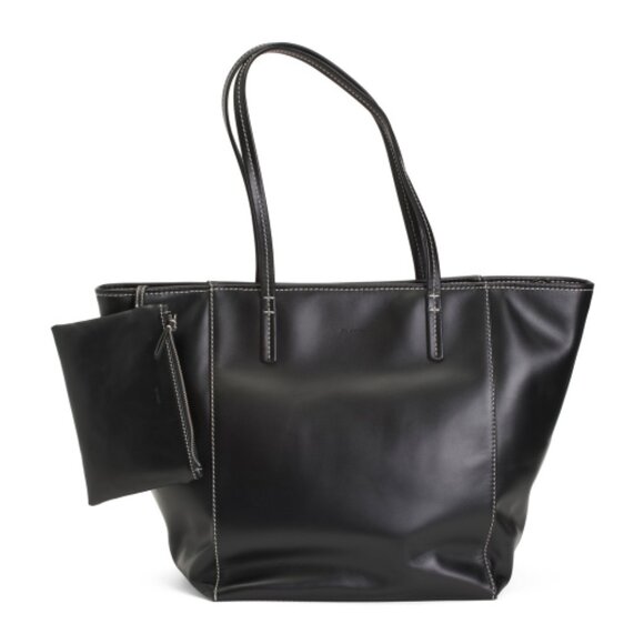BY FAR Calfskin Leather Club Tote - Picture 1 of 4